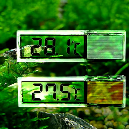 Digital Electronic Aquarium Thermometer, Plastic, Metal, 3D, Fish Tank Temp Meter, Gold, Silver, New Arrival