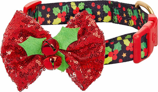 10+ Designs Holiday Christmas Festival Dog Collars, Collar Covers