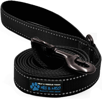 Reflective Nylon Dog Leash - We Donate a Leash to a Dog Rescue for Every Leash Sold