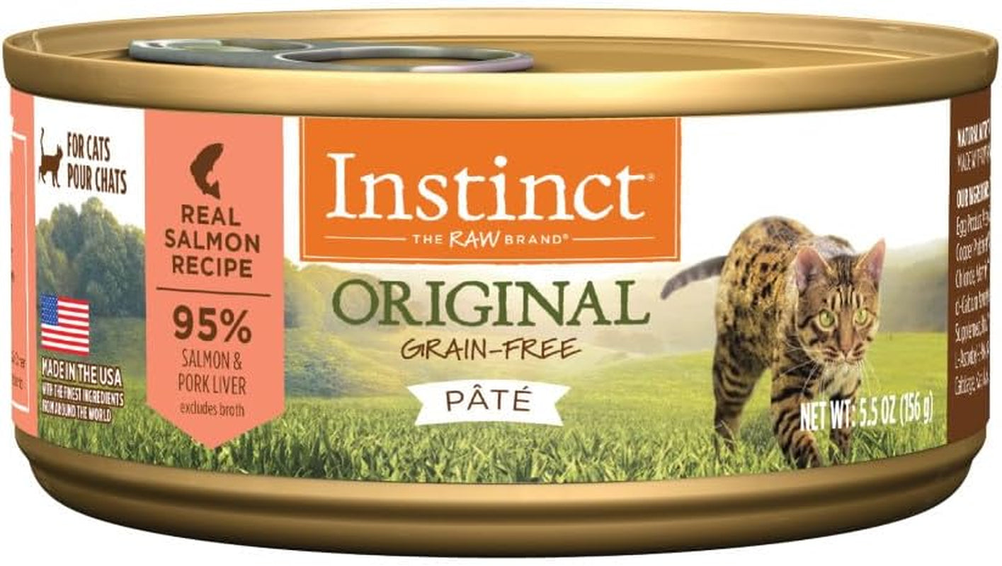 Grain Free Wet Cat Food Pate, Original Recipe Natural Canned Cat Food