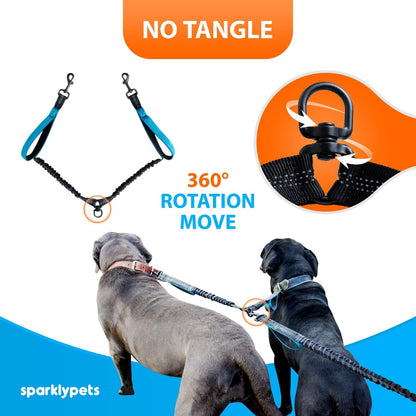 Hands-Free Dog Leash for Medium and Large Dogs – Professional Harness with Reflective Stitches for Training, Walking, Jogging and Running Your Pet